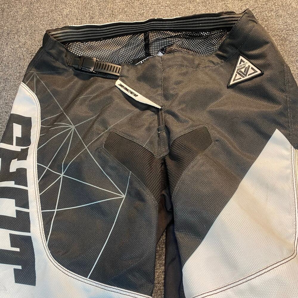 Shot Race Gear Contact Infinite Motocross Dirt Bike Riding Pants Black White 32 - Picture 2 of 8